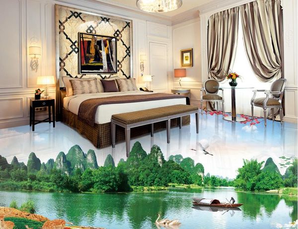 

bathroom wallpaper landscape landscape 3d interior floor pvc vinyl flooring