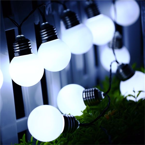 Outdoor Path Lights S Promo Codes Deals 2019 Decorations Lights G50 Solar Power String Light 10 Led Outdoor Lighting Bulb Lamp For Home Path Street Garden