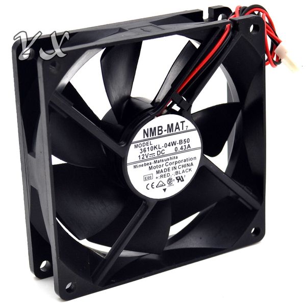 9025 9 cm 12 V 3610kl-04w-B50 0.43A 2 tel rulman fan NMB