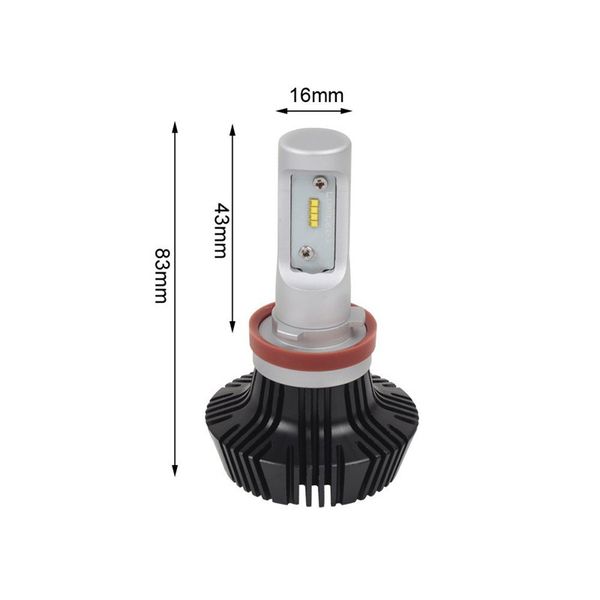 

2pcs/set g7 h4/hb2/9003 led car headlight bulbs w/ clear arc-beam kit 50w 8000lm 6000k-6500k white zes led bulbs