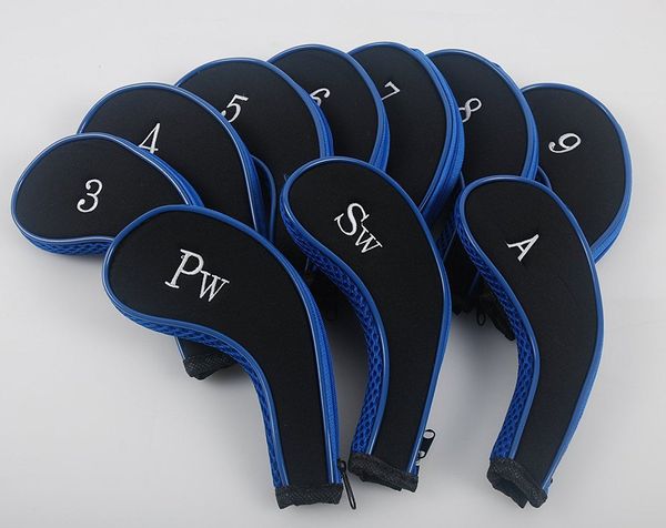 

histar golf long neck neoprene durable zippered zipper iron head covers headcovers 3-sw (pack of 10