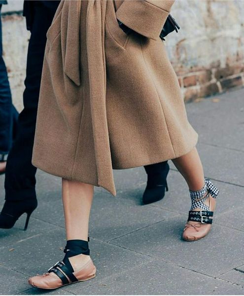 

buckle flats leather ballerinas up flats comfortable ladies gladiator lace toe pink straps new round black leather women genuine fgmsj