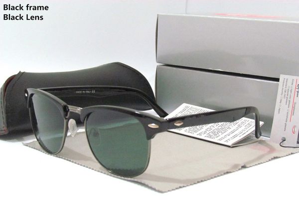 

shiop sale designer pop club fashion sunglasses men sun glasses women retro green g15 gray brown black mercury lens new hinge 49mm 51mm, White;black
