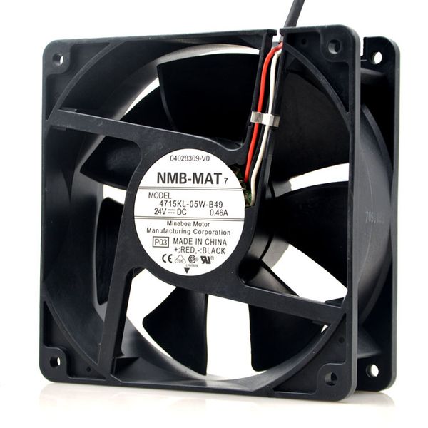 

NMB-MAT 4715KL-05W-B49 12038 120*120*38mm 0.46 a DC 24V бесщеточный инвертор осевой корпус вентилятора ох