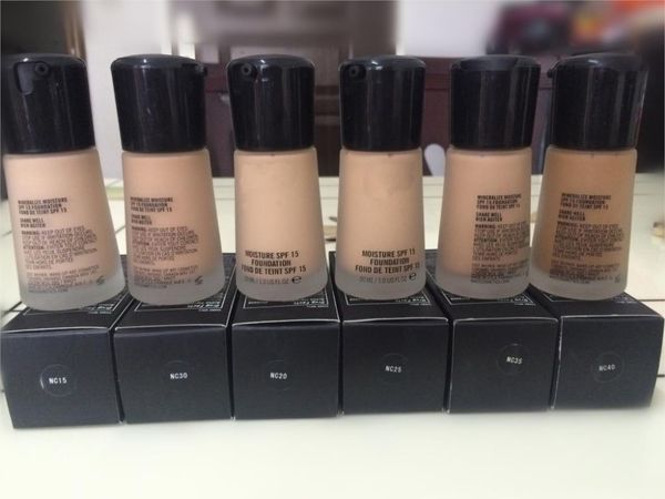 

2016 factory direct makeup mineralize moi ture foundation liquid 30ml dhl hipping