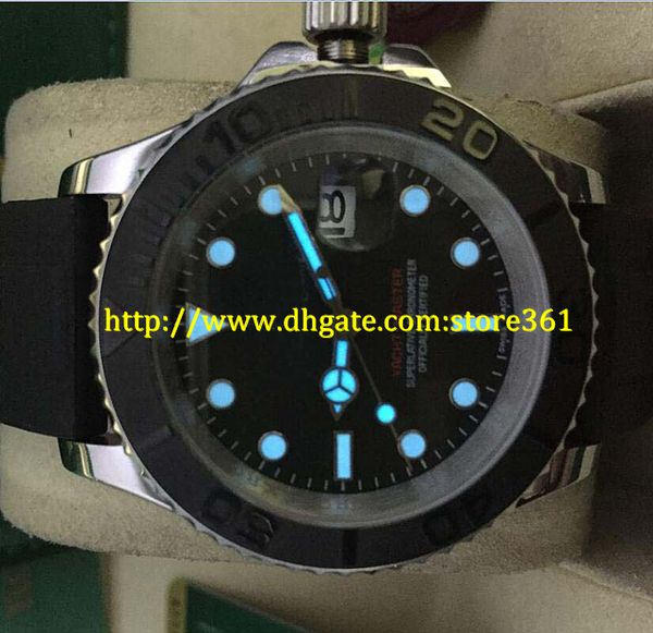 

automatic men 's mens watches men wrist watch male 116655 black dial black ceramic bezel stai, Slivery;brown