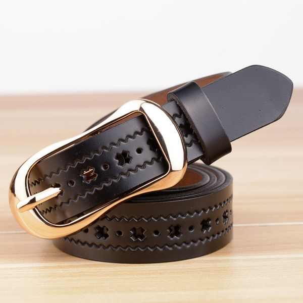 

wholesale- 2017 brand designer belts for women leather belt pin buckle fashion business trouser strap pants band ceinture, Black;brown
