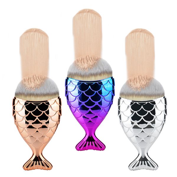 

makeup brush foundation mermaid makeup brush powder contour fish scales mermaidsalon foundation brush cosmetics blush powder brushes