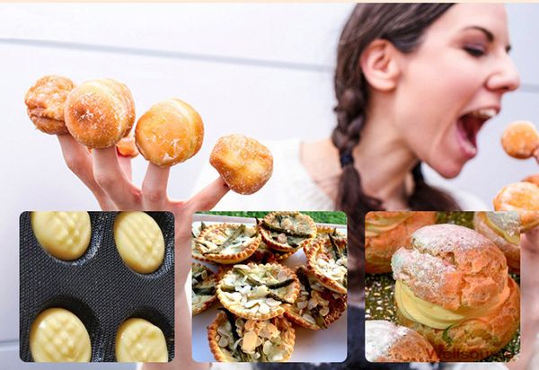 

формы для выпечки 20 форм 1,96-дюймовые кружки с антипригарным покрытием силиконовые формы для выпечки перфорированная маленькая булочка экл