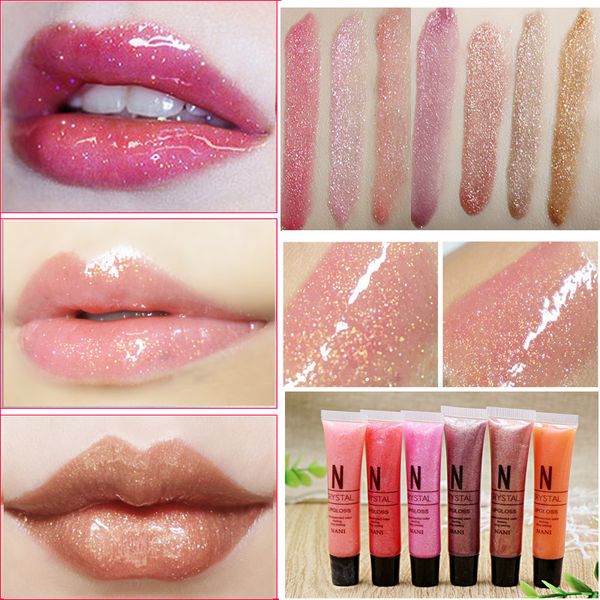 

Wholesale- Hot Brand 16 Colors Glitter Moist Liquid Lipsticks Waterproof Lip Gloss Long Lasting Diamond Sand Gold Liquid Lipsticks