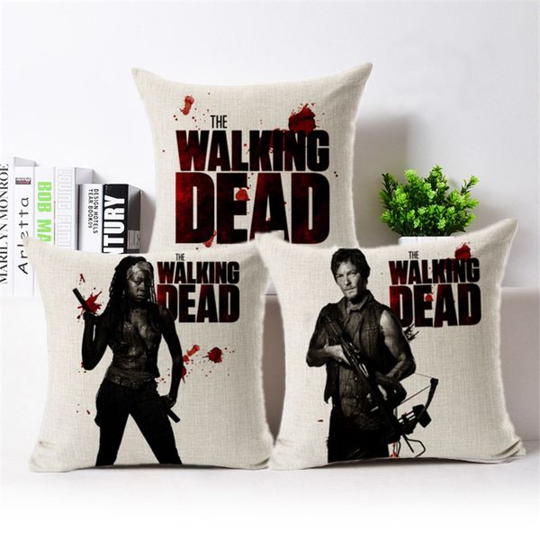 Us Tv Series Walking Dead Throw Pillow Case 45 45cm Cover For