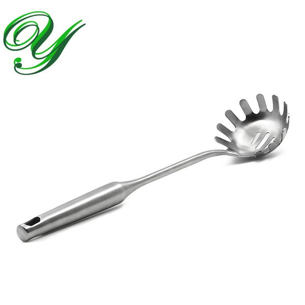 Cucchiaio per spaghetti, forchetta, acciaio inossidabile 304, forchetta, spatola per spaghetti, pasta, spatola scanalata, cucchiaio, utensile da cucina, pastaio