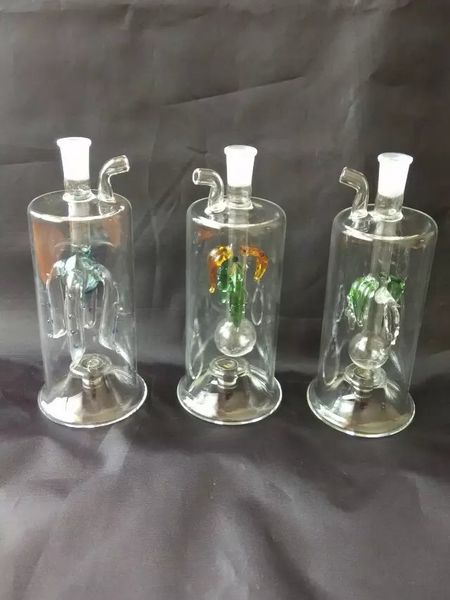Bunte Glasquallen ohne Elektronik, einzigartige Ölbrenner-Glaspfeifen, Wasserpfeifen, Glaspfeifen, Bohrinseln, die mit Tropfer rauchen