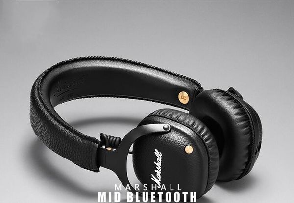 

marshall mid bluetooth headphones with mic deep bass hi-fi dj headset professional marshall headphones bluetooth headsets