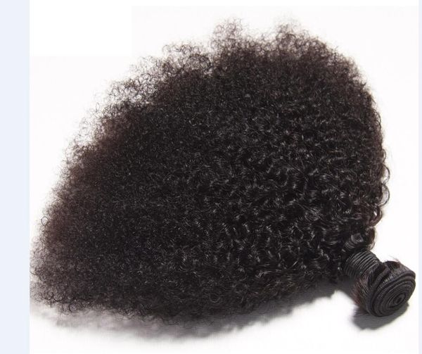 

Indian Virgin Human Hair Afro Kinky Curly Unprocessed Remy Hair Weaves Double Wefts 100g/Bundle 1bundle/lot Can be Dyed Bleached Fedex