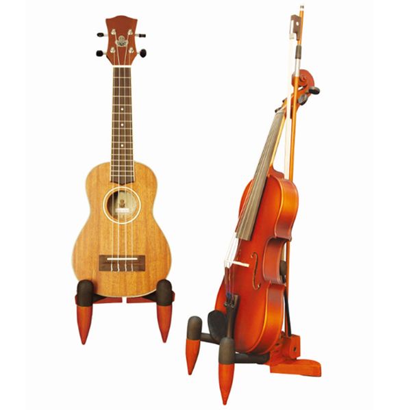 

good quality wood violin &ukulele stand foldable wood violin and ukulele stand
