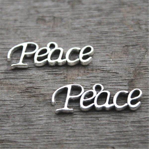 

15шт-мира прелести,античная Тибетский серебряный подвески мир,29x10mm