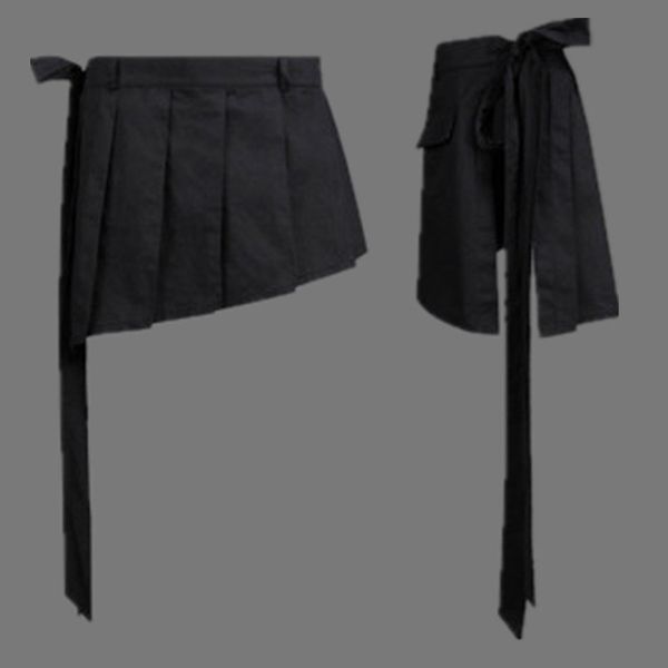 All'ingrosso-gonne corte da uomo ipotenusa tether grembiule gonna casual pantaloncini da uomo discoteca punk palcoscenico sfilata di moda costumi pantaloncini K974