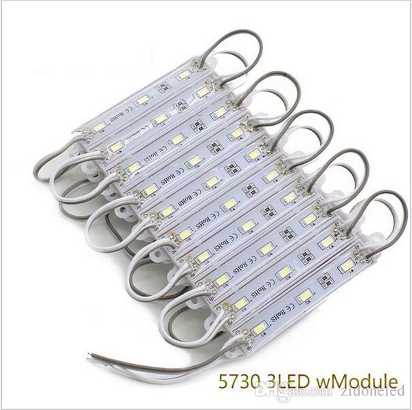 

smd5730 светодиодный модуль свет лампы водонепроницаемые модули dc12v 3 leds sign led подсветка для буквы канала белый теплый белый