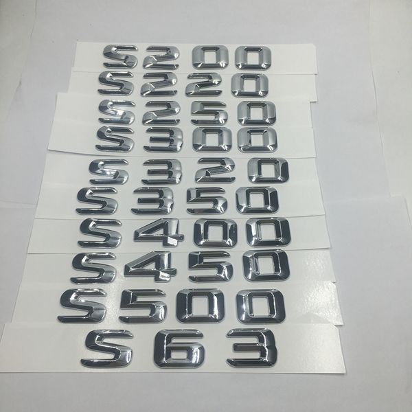 

for mercedes benz s class s200 s220 s250 s300 s320 s350 s400 s420 s450 s500 s63 rear trunk letters emblem badge logo