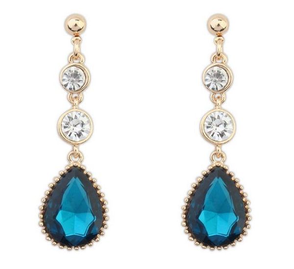 

6 pairs elegant earrings crystal hanging earrings women fashion jewelry gifts for her women jewelry, Silver