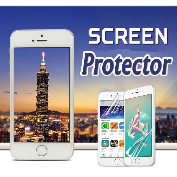 

Transparent LCD Screen Protector Film Guard With Cleaning Cloth Film For iPhone XS Max XR X 8 7 6 Plus 5 Samsung Note 9 S9 S8 Xiaomi Huawei
