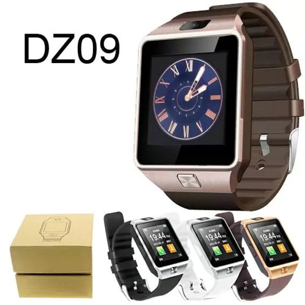 

dz09 smart watch dz09 watches wrisbrand android iphone watch smart sim intelligent mobile phone sleep state smart watch retail box sb-dz09