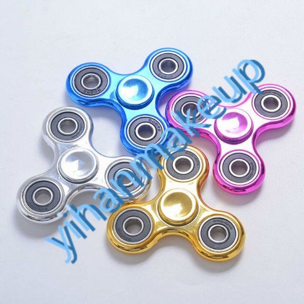 

electroplate color fidget spinner handspinner fingertips spinner edc hand spinner acrylic plastic fidgets toys gyro toys with retail box
