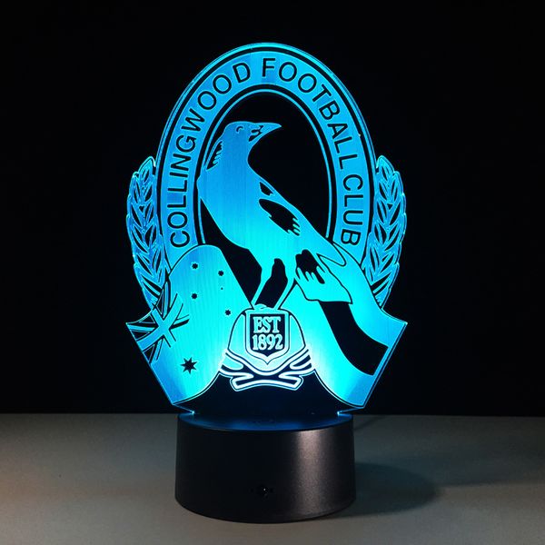 

Коллингвуд 3D Оптическая Иллюзия Лампа Night Light 7 RGB Огни DC 5 В USB Зарядка 5-й Батареи Drop