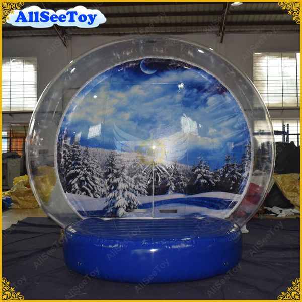 

быстрая доставка надувной размер человеческих снежный шар, гигантский снежный шар,рождество надувные, фото снежный шар для события