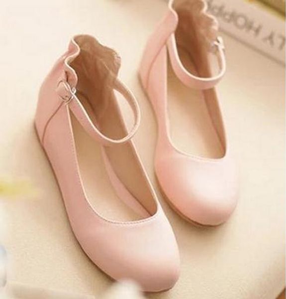 

the new spring 2017 shallow mouth flat shoes big yards for women's shoes, Black