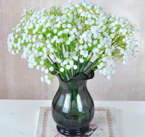 

new design artificial plastic flowers decoration bouque wedding fake babysbreath flowers christmas party table bouquet simulation