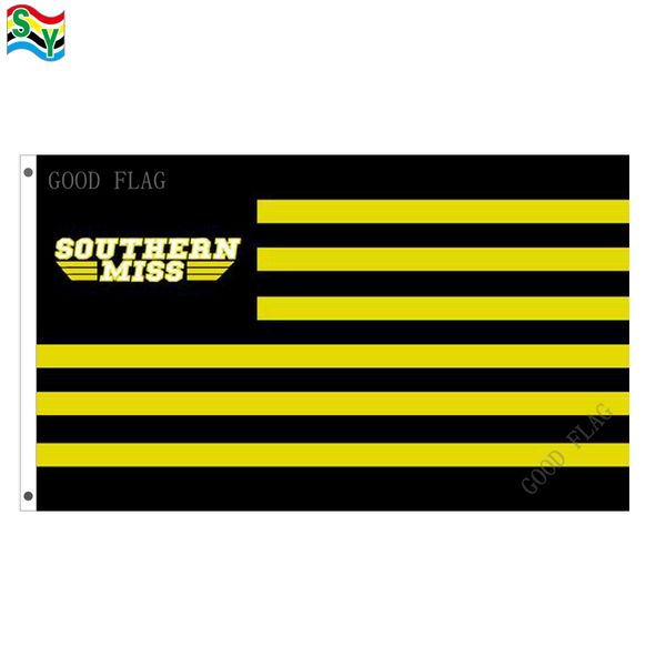 

goodflag southern miss eagles stripes flags banner 3x5 ft 90*150cm polyster outdoor flag
