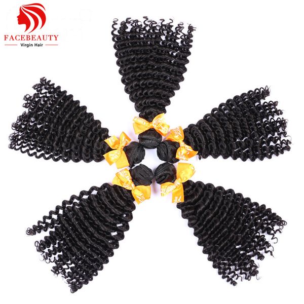 

wholesale-7a unprocessed virgin malaysian hair weave bundles 2pcs lot one donor malaysia tight curly virgin hair sew human hair weave sale, Black;brown