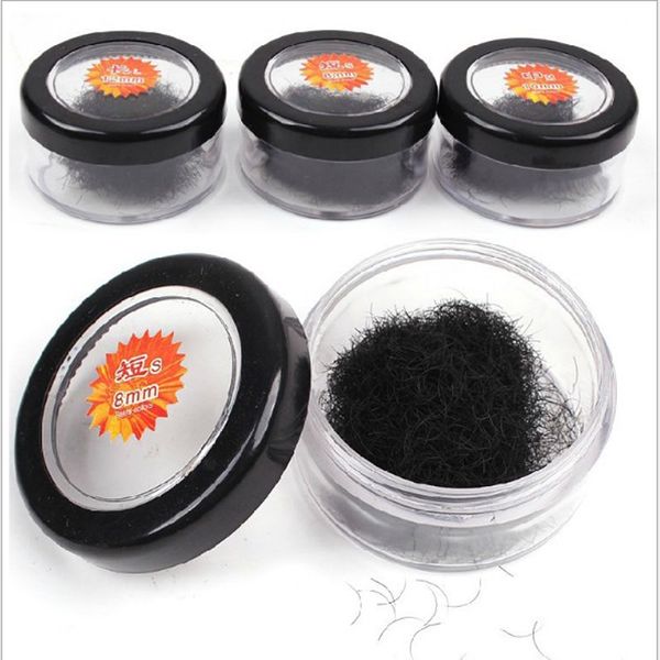 

silk black individual false eyelashes extension hair loose bulk fake eyelash c curl 0.15mm thickness 8/10/12mm