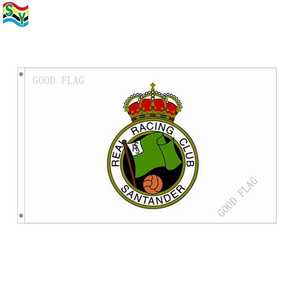 

goodflag real racing club de santander flags banner 3x5 ft 90*150cm polyster outdoor flag