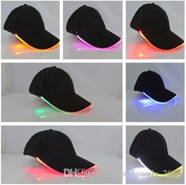 Süper Parlak LED Cap Karanlıkta Glow Okuma Balıkçılık Koşu LED Işıklar Spor Şapka 2 Modları Beyzbol Kapaklar LED Işıklar Şapkalar B578