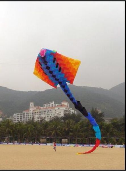 

2017 new 14m large 3d kite model original oftware kite devil fi h large kite