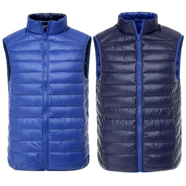 

Men Duck Vest Ultra Light Reversible Two Sided Wear Waistcoat Vest Sleeveless Jacket Autumn Winter Coat