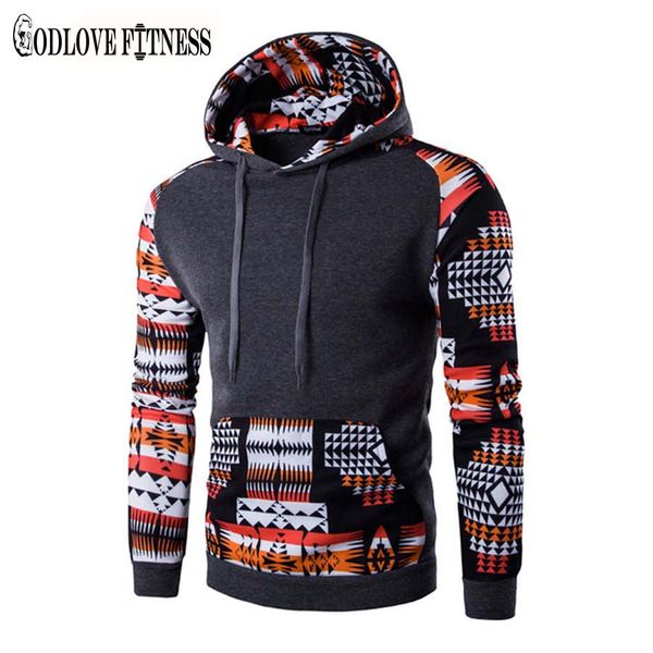 

wholesale- new 2016 fashion patchwork mens hoodies hoodie tracksuit cotton casual sweatshirt with hoody men slim fit pullovers 9 colors, Black
