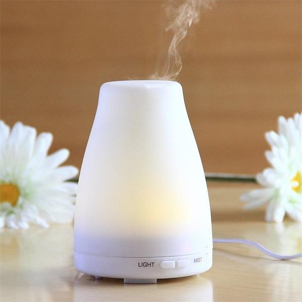 

100ml 7 color aroma diffuser led light dry protect ultrasonic aromatherapy essential oil diffuser home mute air humidifier