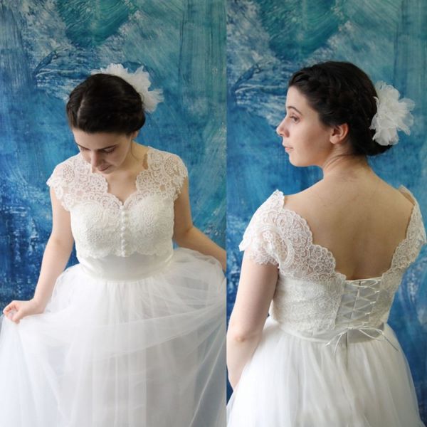 2019 короткие свадебные платья куртка белое зашнурование свадебные болеро фашинатор на заказ полный шнурок невесты аксессуары