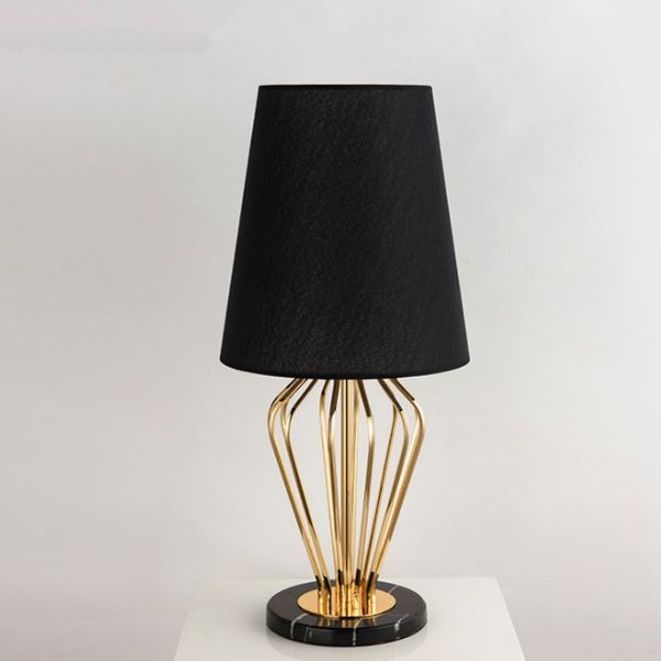 Modern Table Lamp Mable Mesa de Base de Luz Luzes Da Noite Da Mesa E27 Titular Tecido Abajur de Luxo Lâmpada de Cabeceira para Casa Quarto Decoração