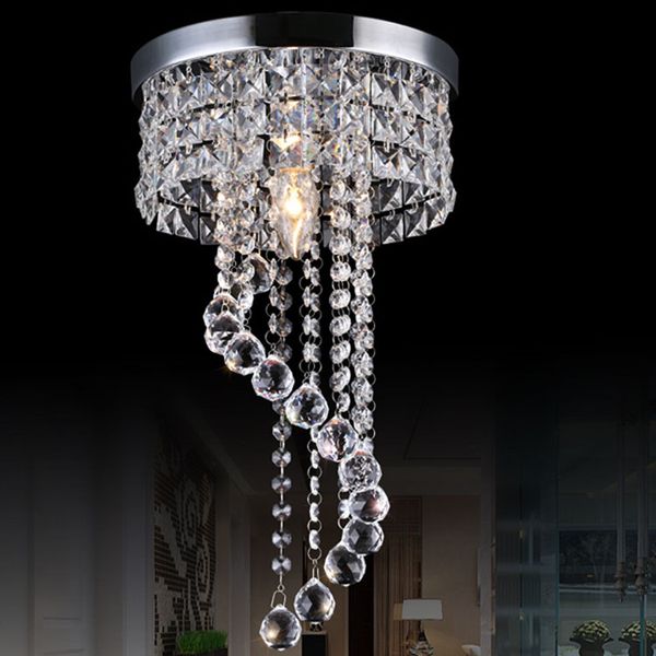 

20/25cm crystal chandelier light modern ceiling lamp fixture flush mount ceiling light lamp for aisle stair hallway corridor porch lights