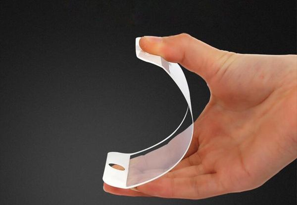 Glossy Fibra De Carbono 3D Borda Curvo Protetor de Tela De Vidro Temperado Para iPhone 8 7 6 6 S Plus HD Limpar Vidro Temperado