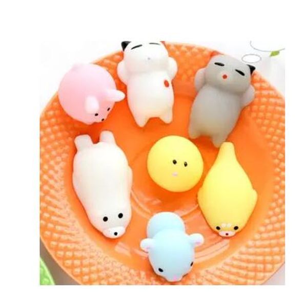 

2017 Squishy Slow Rising Jumbo Toy Bun Toys Animals Cute Kawaii Squeeze Cartoon Toy Mini Squishies Cat Fashion Rare Animal Gifts Charms
