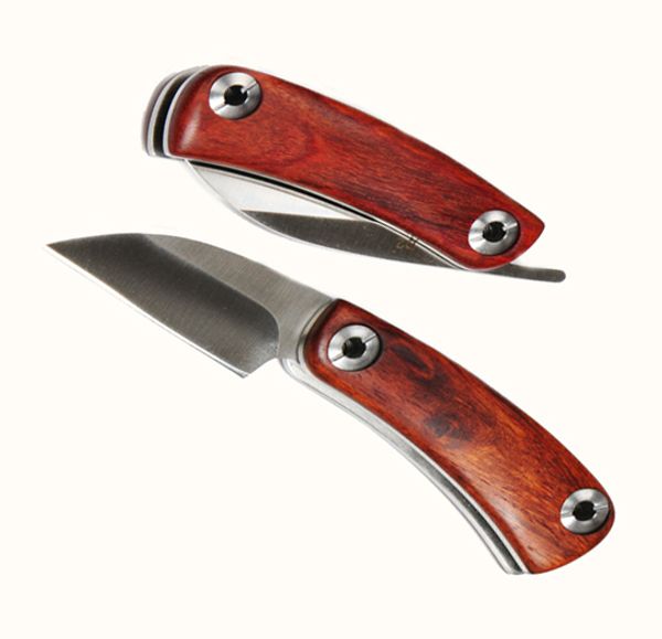 

Wholesale Small Razor EDC Pocket Knife D2 Steel 59HRC Blade Rosewood Handle Folding Knife Survival Tactical Knife Outdoor Gear F924L