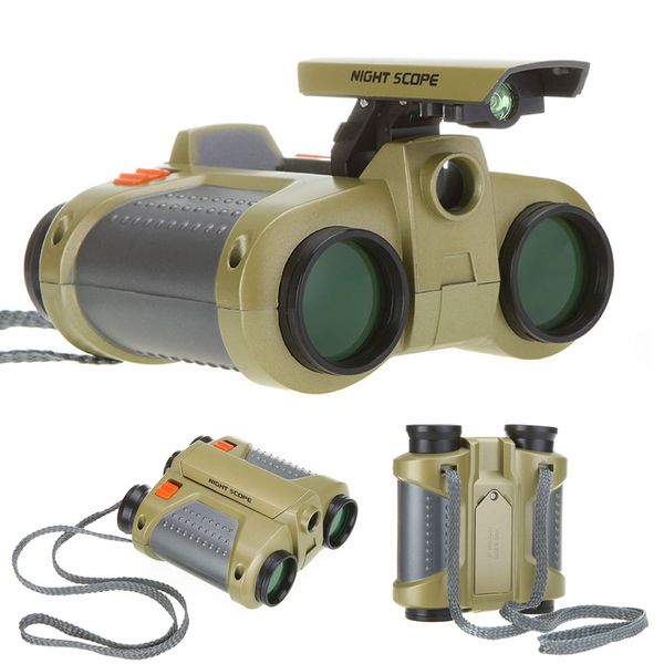 

wholesale- 4 x 30 mm night scope binoculars with pop-up light h1056 drop shipping free shipping wholesale
