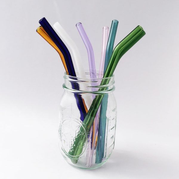 

very perfect barely bent glass straw set of 4 withstand temperatures below ing and up to 1500 degrees fahrenheit vs plastic metal straw