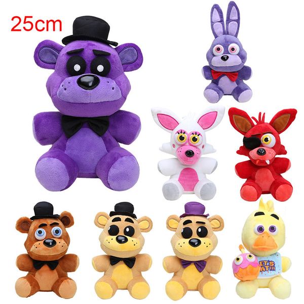 

33styles пять ночей На 4 FNAF Golden Freddy Fazbear лисичка Bonnie Чика Увечье Плюшевые игрушки 25см 10i